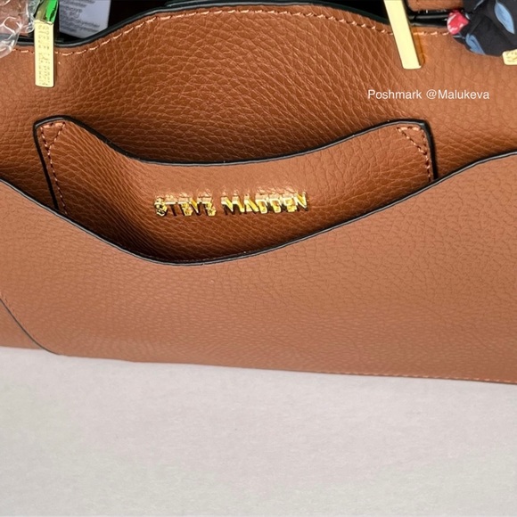 Steve Madden Handbag set (Purse, Pouch and Scarf) 3 pieces! NWT, Color Brown - Picture 4 of 7